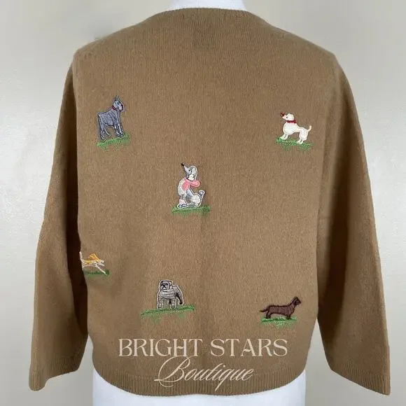 Extremely Rare Vintage Dog Cardigan Brown ASO Willow Buffy the Vampire Slayer - Picture 6 of 16